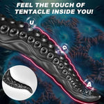 11.8" Silicone Monster Tentacle Vibrating Slim Anal Dildo Beginner, 7.5" Realistic G-Spot Octopus Thin Dildo Vibrator With 10 Modes,Dragon Prostate Dildos Vaginal Anal Plug Sex Toy For Women Men Gay