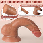 8.11 Inch Silicone Realistic Dildo, Soft Skin-Like Texture, G-Spot & Clitoral Stimulation, Strong Suction Cup, Body-Safe Material, Vaginal & Anal Play, Penis Adult Sex Toy For Women, Men, And Couples