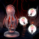 Monster Dildo Silicone Butt Plug With Suction Cup Knot Tentacle Anal Dildos Dark Octopus Beginner Training Sex Toys For Women Men And Couples (S)