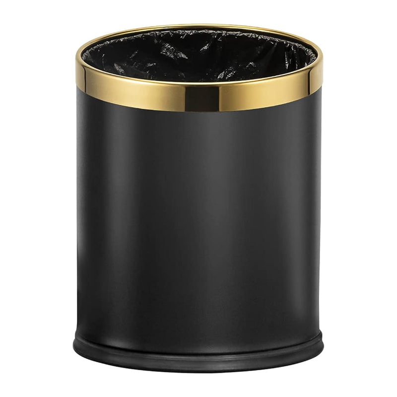2.6Gallon/10L,Open Top Trash Can,Wastebasket For Hotel,Office,Store,Metal Trash