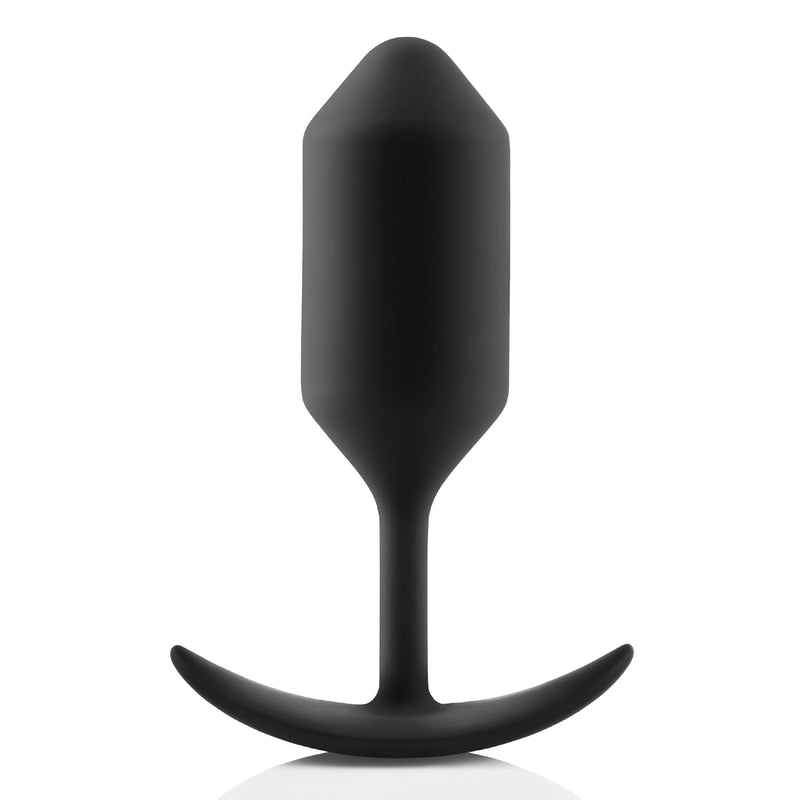 Snug Plug 3, Weighted Silicone Butt Plug, Intermediate Anal Plugs - Sex Toys For Adults, 180G (Black)