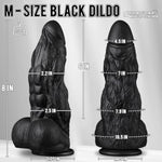 8 Inch Huge Thick Black Dildo, 2.5'' Diameter Girthy Bbc Dildos With Strong Suction Cup, Realistic Animal Silicone Anal Dildo Fake Penis Adult Sex Toys For Gay Men Female Masturbation