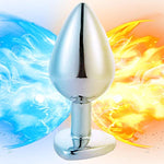 3 Pcs Stainless Metal Anal Butt Plugs Heart Shaped Jewelry Anal Trainer Toys Unisex Valentine 'S/Birthday Gift For Lover