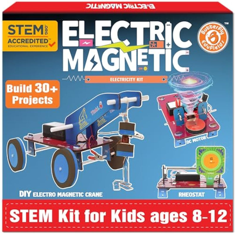 30In1 Stem Kits For Kids Age 8-10-12 | Stem Toys For Ages 8-13 | Electricity & Magnetism | Science Project Kit For Boys & Girls Aged 8-10-12-14 | Best Educational Birthday Gift