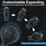 Expand Inflatable Anal Plug, Expandable Anal Pump With Quick Release Valve Stretch Anal Sex Toys For Beginners And Advanced Users,Sex Toy For Men Women & Couples