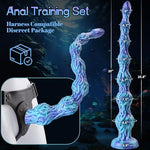 20" Monster Dildo Sex Toys, Long Tentacle Dildo with 6 Dog Knot Anal Beads