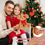 Love Dog Stuffed Animal - Interactive Stuffed Dog Toy With Air Pump To Make Ears Stand Up, Funny Birthday Gifts For Kids Girlfriend