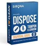 Condom And Tampon Disposal Bags - 50 Bags | For Discreet Disposal Of Tampons And Condoms | Bathroom Trash Bag