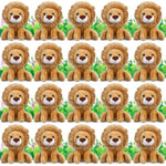 20 Pieces Lion Plush Set 6 Inches Cuddly Lion Stuffed Animal Small Stuffed Animals Bulk For Boys Girls Birthday Favors Gifts Forest Decor Birthday Classroom Prizes