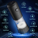 Automatic Male Masturbator, Male Sex Toy With 5 Thrusting & Rotating & Vibration Modes, Hands Free Sex Toys For Men With Infinite Speed Regulation, Lcd Display & Suction Base Penis Pump