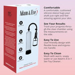 Starter Penis Pump Enlarger, Improved Erection, Cock Sexual Stimulation Device & Masturbation, Mens Erectile Dysfunction Adult Sex Toy, Increase Penile Size, 8.6" X 2.7", Clear