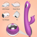 Tongue Sex Toy Realistic Dildo Adult Toys Silicone Vaginal Clitoral Stimulator, 3 In 1 G Spot Anal Vibrators With 10 Licking & Vibrating & Electric Modes For Women And Couples Maturbation Purple