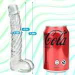 Glass Realistic Dildo G-Spot Stimulation Crystal Butt Plug Anal Sex Toys Prostate Massager Anus Stretcher Pleasure Wand With Raised Spiral Texture