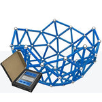 Geomag Masterbox Magnetic Toys for Kids Ages 8+, 248pc Blue Educational STEM Magnets for Kids - Swiss-Made Magnetic Blocks, Tiles and Building Toys from 100% Recycled Plastic