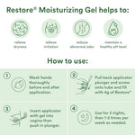 Restore Moisturizing Vaginal Gel pH-Balanced, 2 Oz (1-Pack)