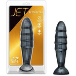 Jet Destructor - Advanced Extreme 10.75 Inch Anal Butt Plug Soft Dildo Deep Stimulating - 2.5 Inch Thick Shaft - Flexiable Strap On Compatible Sturdy Suction Cup Hands Free Play