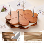 11 x 11 Inch Wooden Flower Press Kit, 6 Layers for Bouquet Preservation