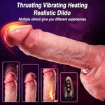 Thrusting Dildo Vibrator Sex Toys - 8.9" Realistic Dildos Female Vibrators For G Spot Anal Vagina Sex Stimulation, 9 High-Speed Thrusting & Vibrating Modes, Lifelike Penis Adult Toys Women Couples