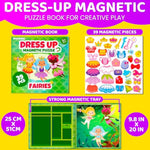 Magnetic Dress-Up Dolls For Girls Boys With 35 Magnetic Pieces - Creative Magnetic Play Set For Home Or Travel - Perfect Paper Dolls For Ages 3 And Up, Boost Storytelling With Fairies