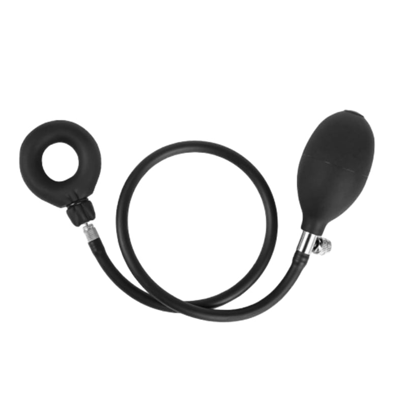 Inflatable Penis Gag Silicone Cock Ring Cock And Ball Ring For Men Male Penis Ring Soft Sissy Testicle Toys Stretcher Adjustable Cockrings Male Chastity Adult Sex Toy For Men Couples Gay