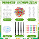 30 Sets DIY Floral Suncatcher Paint Craft Kits for Kids and Adults