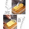 Butter Dish with Lid,Butter Dish for Countertop Metal Butter Keeper with Stainless Steel Multipurpose Butter Knife,Large Butter Container with Silicone Home Decor Kitchen Gift White