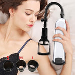 Penis Pump Manual Penis Enlarger & Breast Suckermanual Nipples Suction Cup Vaginal Massage Pumps Toys 2 In 1 (Manometer Free)