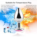 Anal Butt Plug 3Pcs Trainer Kit Metal Butt Plug Anal Trainer Toys Fetish Kinky Sex Love Games For Starter Beginner Men Women Couples (Pink)