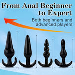4Pcs Silicone Anal Butt Plug Set, Silicone Butt Plugs Sex Toy Anal Training Kit- G Spot Anal Sex Adult Toy For Premium Training Sets, Sex Toys For Couples (Back, A1)