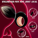 Anal Plug Sex Toys Vibrator,Vibrating Butt Plug Silicone Anal Toys Butt Plug Training Kit With Remote Control 10 Frequency Vibration, Vibrating Anal Plug And Prostate Massager