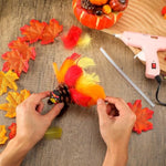 20 Sets Pinecone Turkey Craft Kit, DIY Thanksgiving Fall Table Decorations