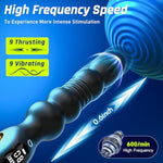 Anal Beads Prostate Massager Anal Toys, Male Sex Toys For Men Sex Toy Anal Plug Adult Toys With 9 Thrusting Vibrating Dildo Male Vibrator Butt Plug For Women App Control Lcd Double-Ended Dildos
