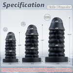 Dildo Silicone Anal Plug With Suction Base Sex Toy For Men Couple Black Xxxl 10.23 Inch