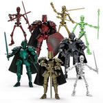 8Pcs 13 Action Figures Assembly Required?Diy Multi-Colored Titan 13 Action Figure Set With Medieval Knight Style?3D Printed Multi-Jointed Movable 13-Action T Figure For Kids & Adults
