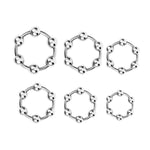 Male Penis Cock Ring Smooth Ring Delay Ring Stainless Steel Penis Ring Penis Training Chastity Device For Male Sexual Stimulation 6Pcs