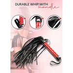 Black Flogger Whip 18" Adult Spanking Paddle 12" - Bdsm Sex Set - Flogger Spanking Sex Soft - Sex Paddles For Spanking - Adult Bdsm Flogger Paddle Set