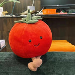 Soft Toys Fruit Serie Watermelon Fruit Plush Doll Pillow Stuffed Plushie Cherry Toys Cute Soft Toys, Soft Pillow Cushionhome Decorationplush Toygift (Tomato/10Inch)
