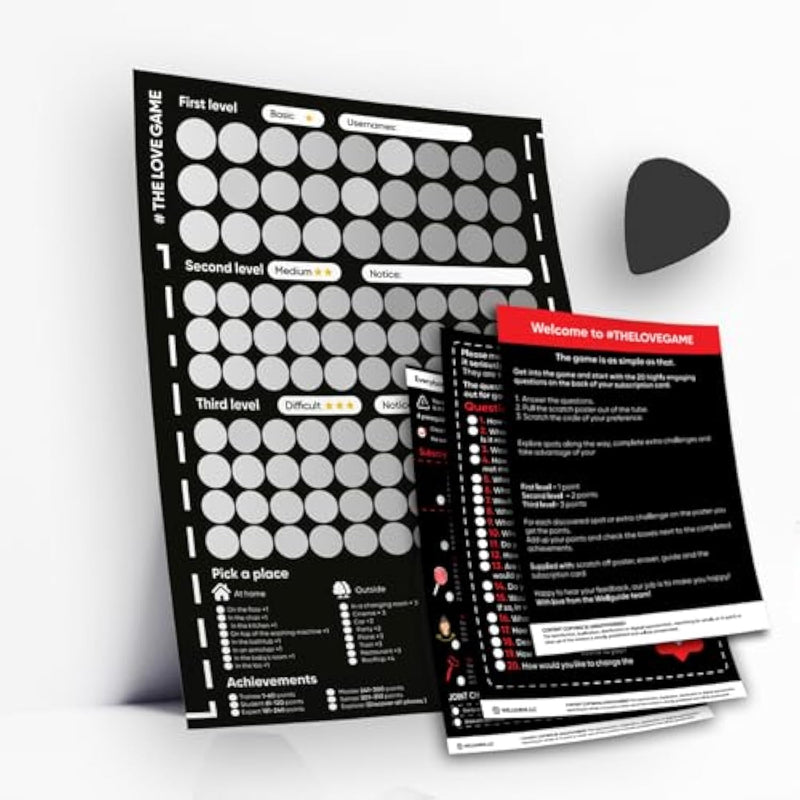 Wellguide Scratch Off Poster 169 Date Night Ideas And Conversations A Perfect Addition And Decoration For The Bedroom Great Idea For Any Couple