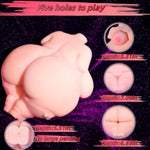 Mega Big Ass Sex Dolls Torso With 5 Tunnels Feet And Nipple Penetration, Realistic Fat Sex Doll, Male Bbw Anime Sex Doll Torso Big Butt Apple-Shaped Hentai Sex Toy For Men