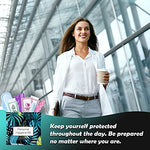 Menstrual Kit All-in-One | Convenience on The Go | Single Period Kit Pack for Travelling, Tweens & Teenagers | Individually Wrapped Feminine Hygiene Products (Blue Forest)