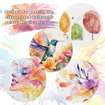 60 Sheets Round Watercolor Paper, 5 Inch, 140 lb 300 GSM Cold Press Cotton Paper
