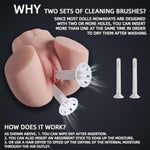 Sex Doll Cleaning Kit Male Masturbator Cleaning Brush Male Toy Cleaning And Care Supplies, Reusable Bottle And Cup Cleaning Brush, Ventilated Drying Stick, Male Sex Toy Love Doll Care Tool 2 Pieces