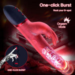 Rabbit Thrusting Vibrator Sex Toys For Women Couples - G Spot Vibrator Clitoral Stimulator Realistic Dildo - One Click Burst Sex Toys With 3 Swing Thrusting & 8 Vibrating Heating Function Waterproof