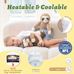 Sloth Stuffed Animals Duo, Freezable & Microwavable Stuffed Animals For Warmth, Long-Arms Hugging Plush Sloth Toys For Kid Wife Twins Birthday Gift Christmas Decor