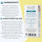 Aloe Cadabra Flavored Personal Lubricant and Vaginal Moisturizer, Organic Edible Aloe Lube for Men, Women and Couples, Non-Staining, pH Balanced, Toy Compatible (Tahitian Vanilla, 2.5 Ounces, 1 Pack)