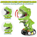 Moving Dinosaur Shooting Toys For Kids 5-7, Electronic T-Rex Shoot Target Game With Mist Spray, Led Score, Roar & Light, 3-Pair Dino Target, Birthday Gifts For 5 6 7 8 9 Year Old Boys Girls