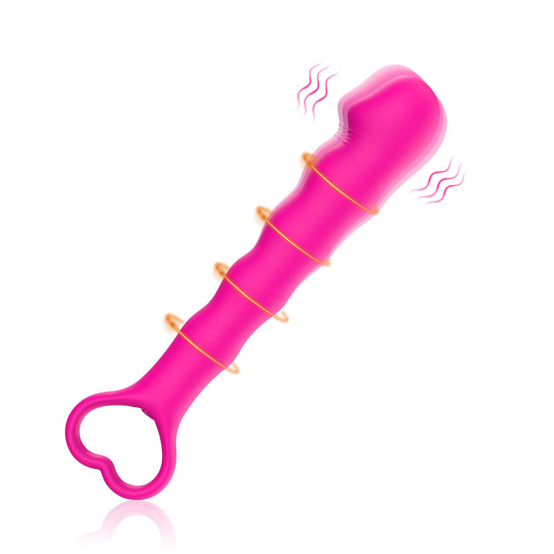 Female Vibrator Wand,Adult Sex Toy For Clitoral Stimulation, G Spot Vibrator,Clitoral Nipple Anal Stimulator Dildo,Personal Massager For Women,Adult Sex Toys & Games For Couples (Rose)