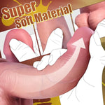 9'' Realistic Silicone Thick Anal Dildo, Gradient Diameter Huge Thick Anal Plug, Dual Hardness Material Design Big Dildo With Strong Suction Cup For Hands-Free & Anal Play, Sex Toys For Women & Men