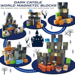 Magnetic Blocks - Build Magnetic Dark Castle Set - Magnetics Toys For Montessori Toddler Christmas Birthday Gifts - Stem Sensory Toys For 3 4 5 6 7 8 9 10 Year Old Boys & Girls