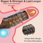 Cock Rings Reusable Penis Ring Penis Cock Sleeves Cock Enlarge Delay Ejaculation Stronger Erection Enhancement Sex Toys Silicone Penis Rings For Adult Male Couples - 9Pcs